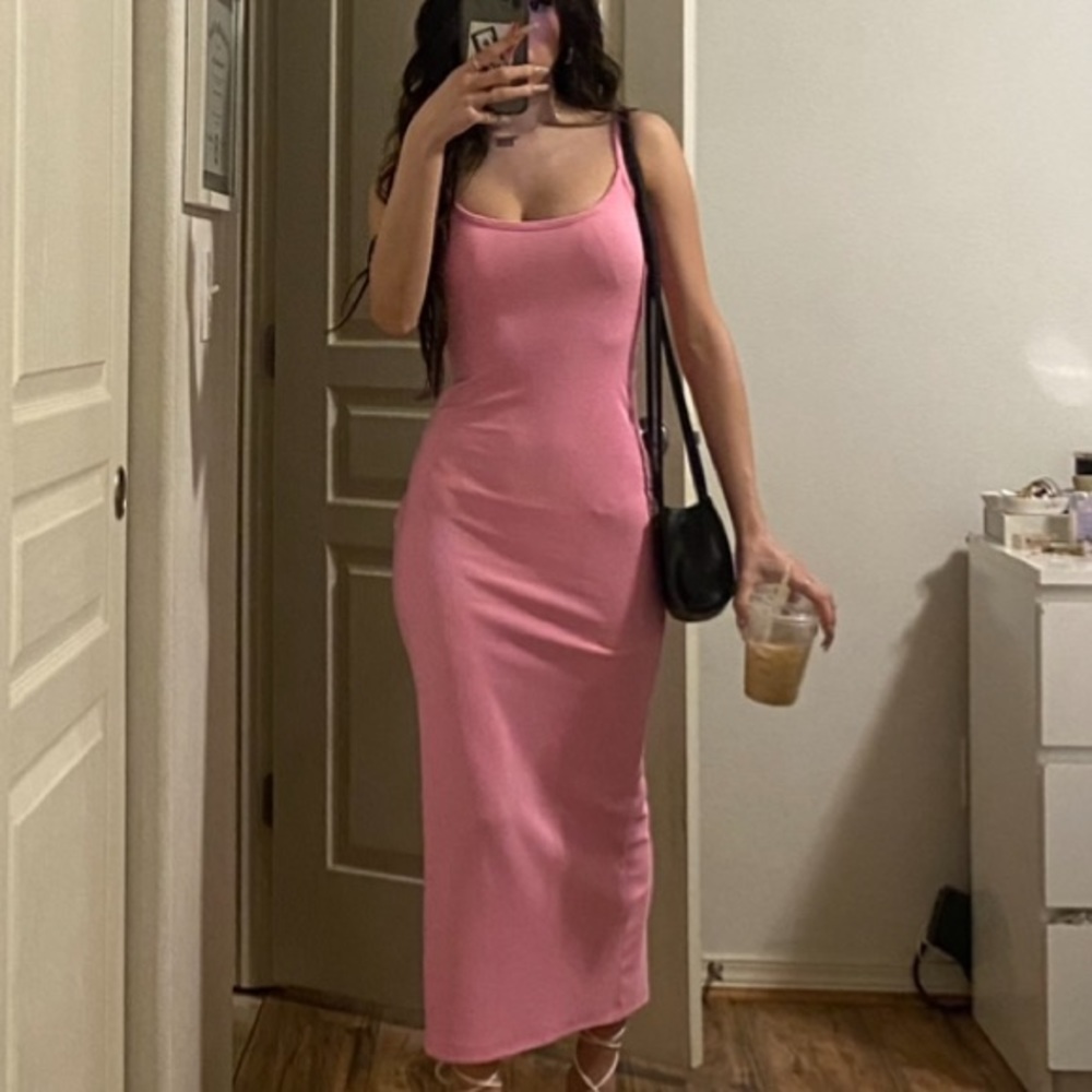 pink fashion nova dress